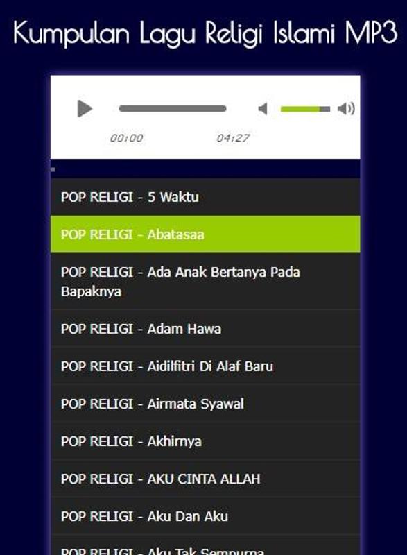 Download Lagu Islami Terbaru Mp3